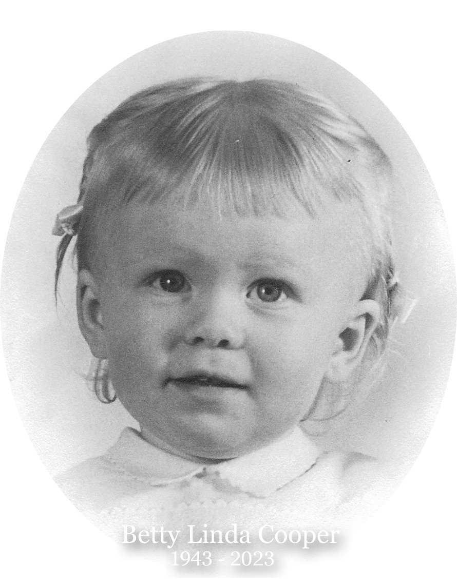 Betty Linda Cooper as a young girl